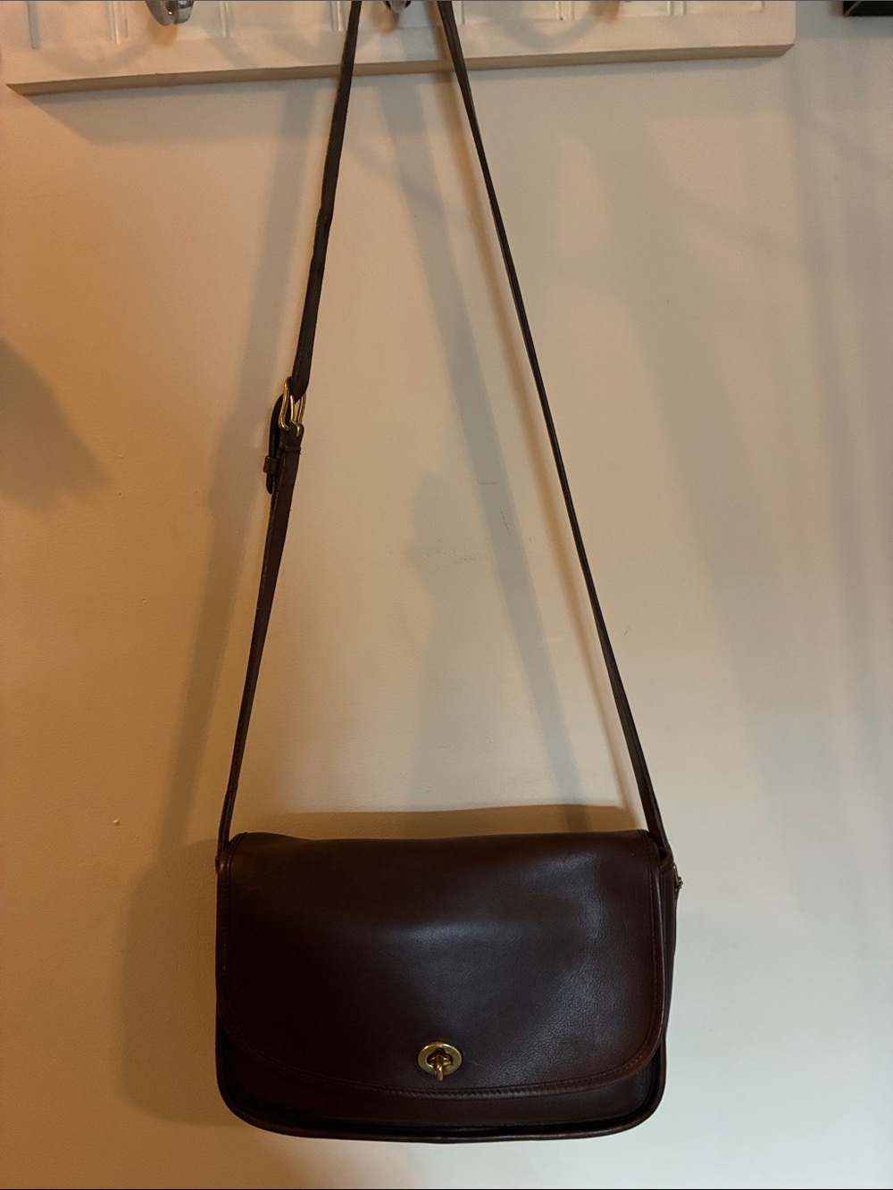 Coach Vintage City Shoulder/Crossbody Brown Bag Late 80’s, Early 90’s
